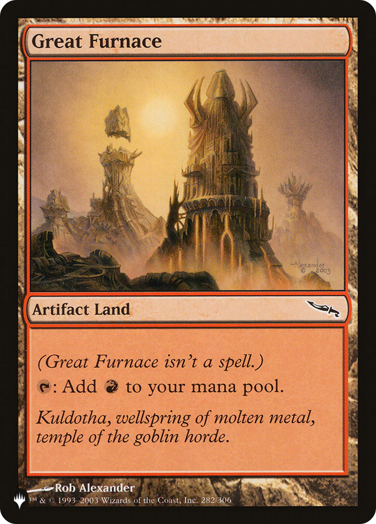 Great Furnace (MRD) [The List] | The CG Realm