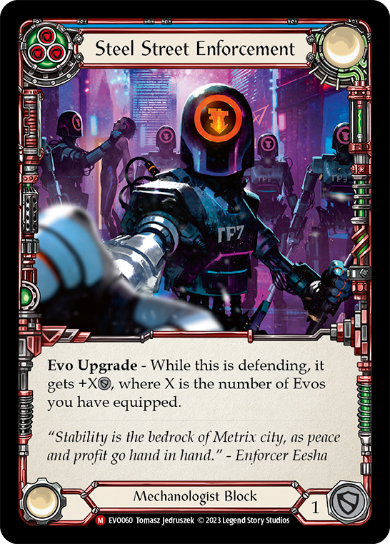 Steel Street Enforcement [EVO060] (Bright Lights)  Rainbow Foil | The CG Realm