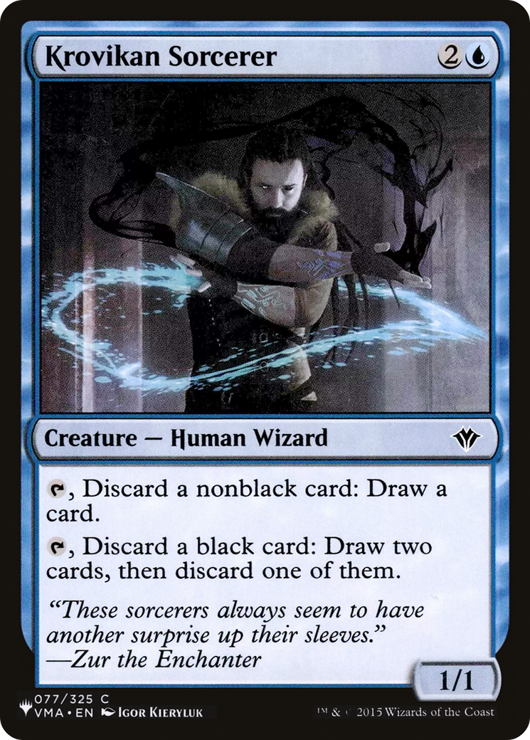 Krovikan Sorcerer (LIST-VMA-77) - The List