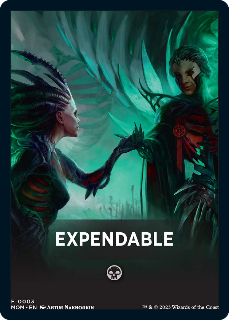 Expendable Theme Card [March of the Machine Tokens] | The CG Realm