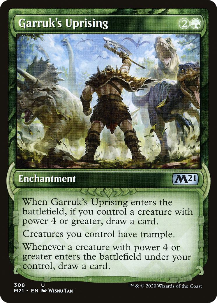 Garruk's Uprising (Showcase) (M21-308) - Core Set 2021: (Showcase)