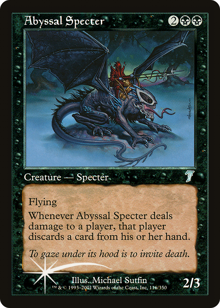 Abyssal Specter (7ED-116) - 7th Edition