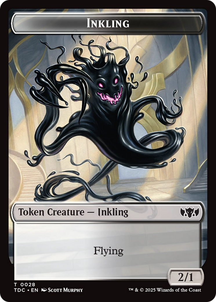 Inkling // Insect (0023) Double-Sided Token (TDC-28 // 23) - Commander: Tarkir: Dragonstorm