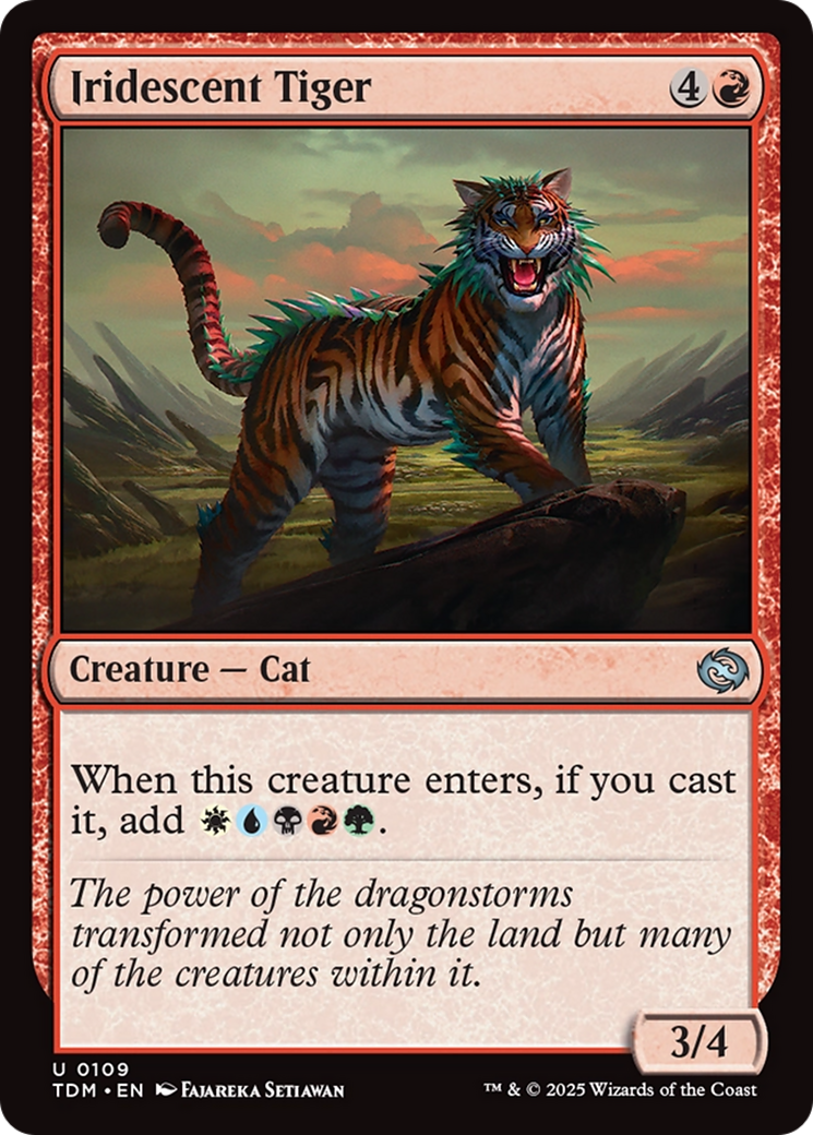Iridescent Tiger [Tarkir: Dragonstorm] | The CG Realm