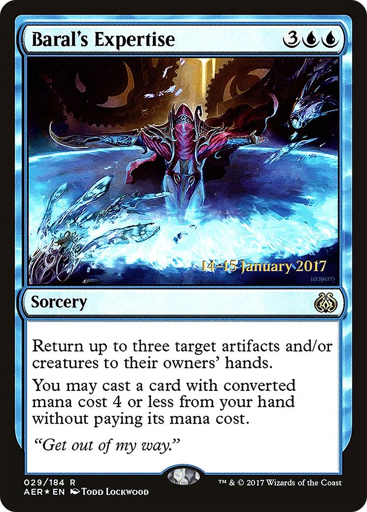 Baral's Expertise (PRE-29S) - Aether Revolt Promos Foil