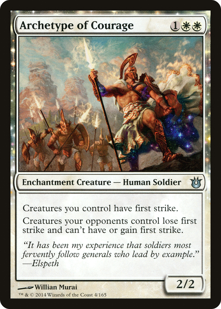Archetype of Courage (BNG-004) - Born of the Gods: (enchantment)