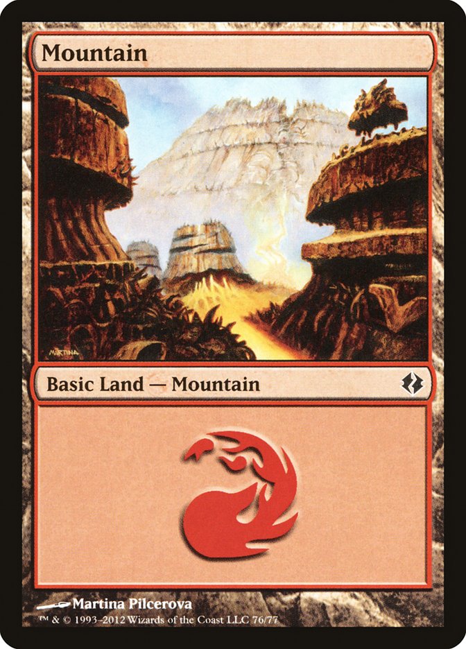 Mountain (76) [Duel Decks: Venser vs. Koth] | The CG Realm