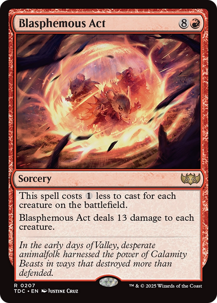 Blasphemous Act [Tarkir: Dragonstorm Commander] | The CG Realm