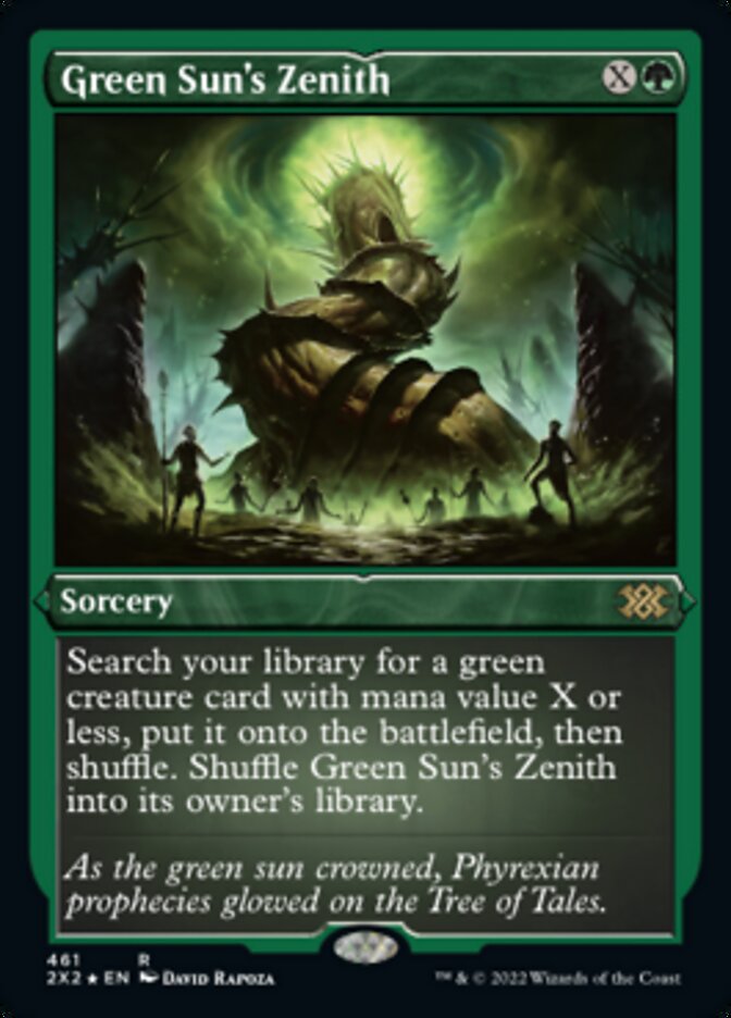 Green Sun's Zenith (Foil Etched) [Double Masters 2022] | The CG Realm