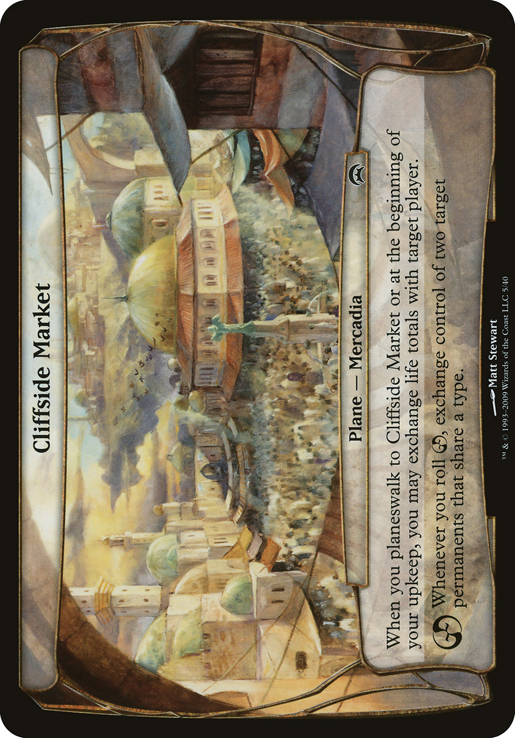 Cliffside Market (Planechase) (OVER-) - Planechase Planes
