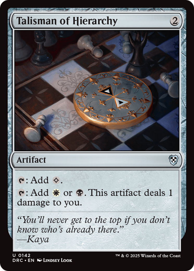 Talisman of Hierarchy [Aetherdrift Commander] | The CG Realm