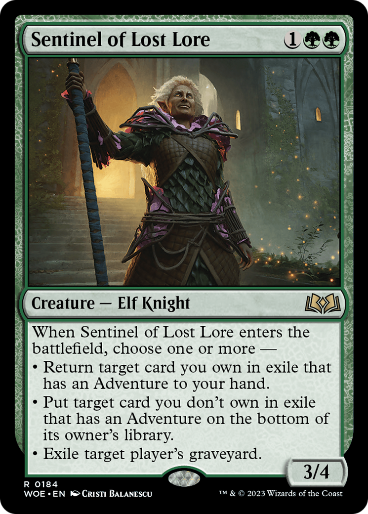 Sentinel of Lost Lore [Wilds of Eldraine] | The CG Realm
