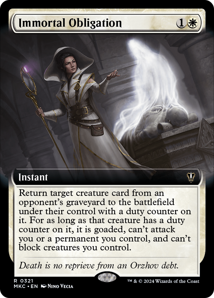 Immortal Obligation (Extended Art) [Murders at Karlov Manor Commander] | The CG Realm