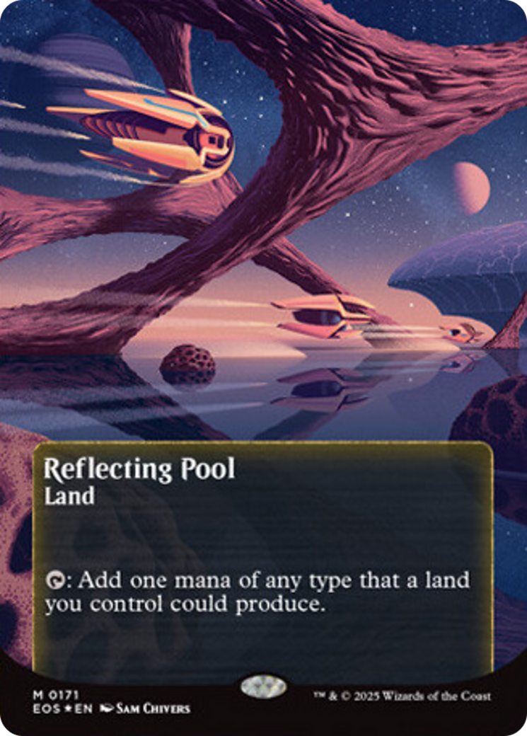 Reflecting Pool (0171) (Borderless) (Galaxy Foil) [Edge of Eternities: Stellar Sights] | The CG Realm