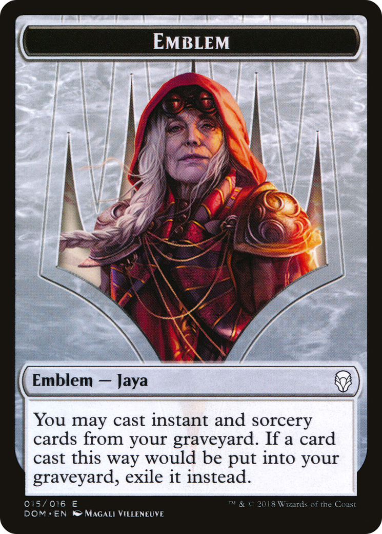 Emblem - Jaya Ballard (DOM-015) - Dominaria Tokens