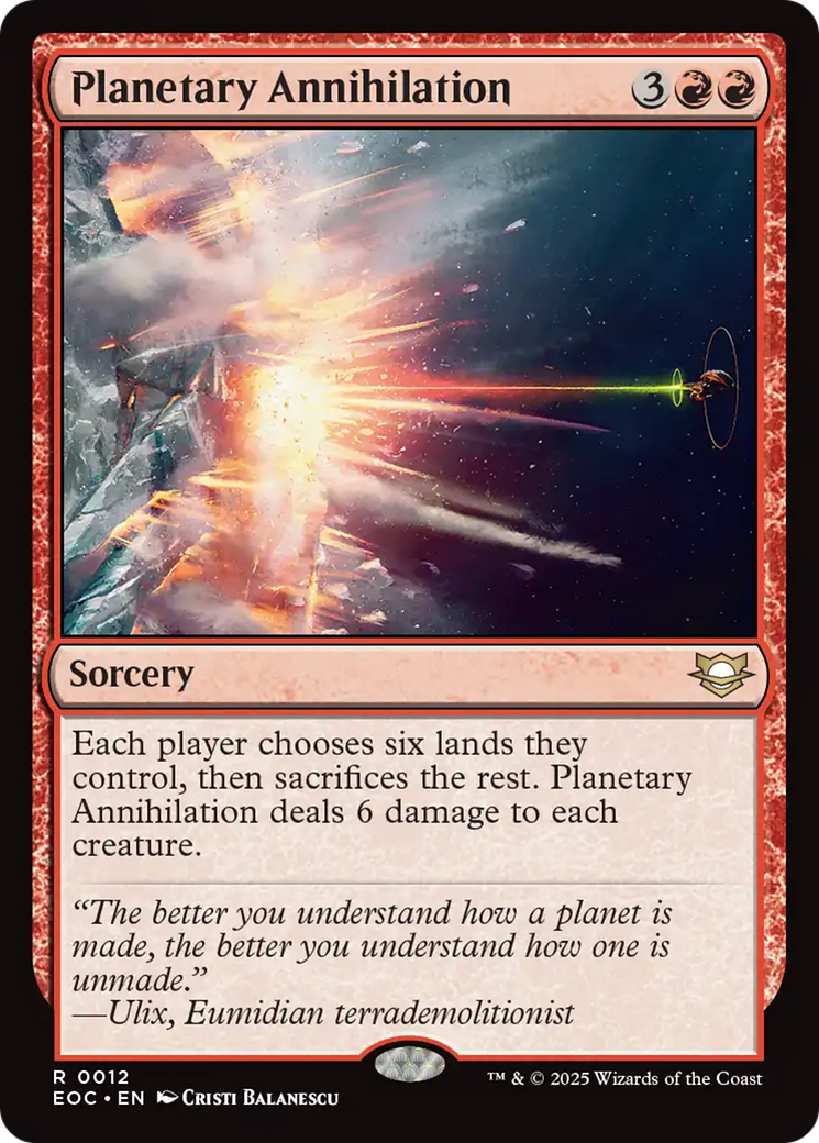 Planetary Annihilation [Edge of Eternities Commander] | The CG Realm