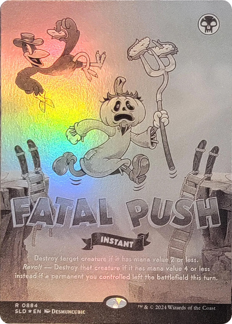 Fatal Push (0884) (Black & White Foil) [Secret Lair Drop Series] | The CG Realm