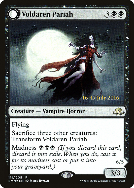 Voldaren Pariah (PRE-111) - Eldritch Moon Promos: (mooneldrazidfc) Foil