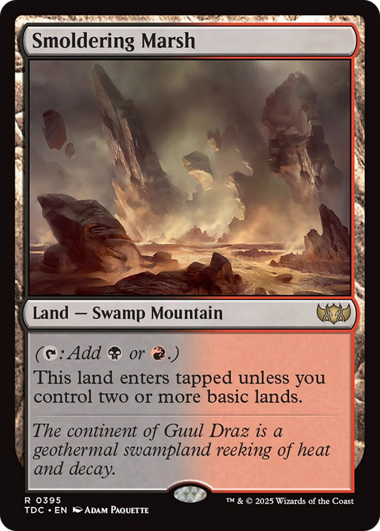 Smoldering Marsh [Tarkir: Dragonstorm Commander] | The CG Realm
