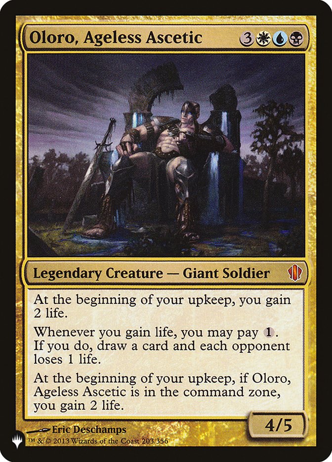 Oloro, Ageless Ascetic [The List] | The CG Realm
