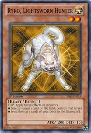 Ryko, Lightsworn Hunter (SDLI-EN015) - Structure Deck: Realm of Light 1st Edition