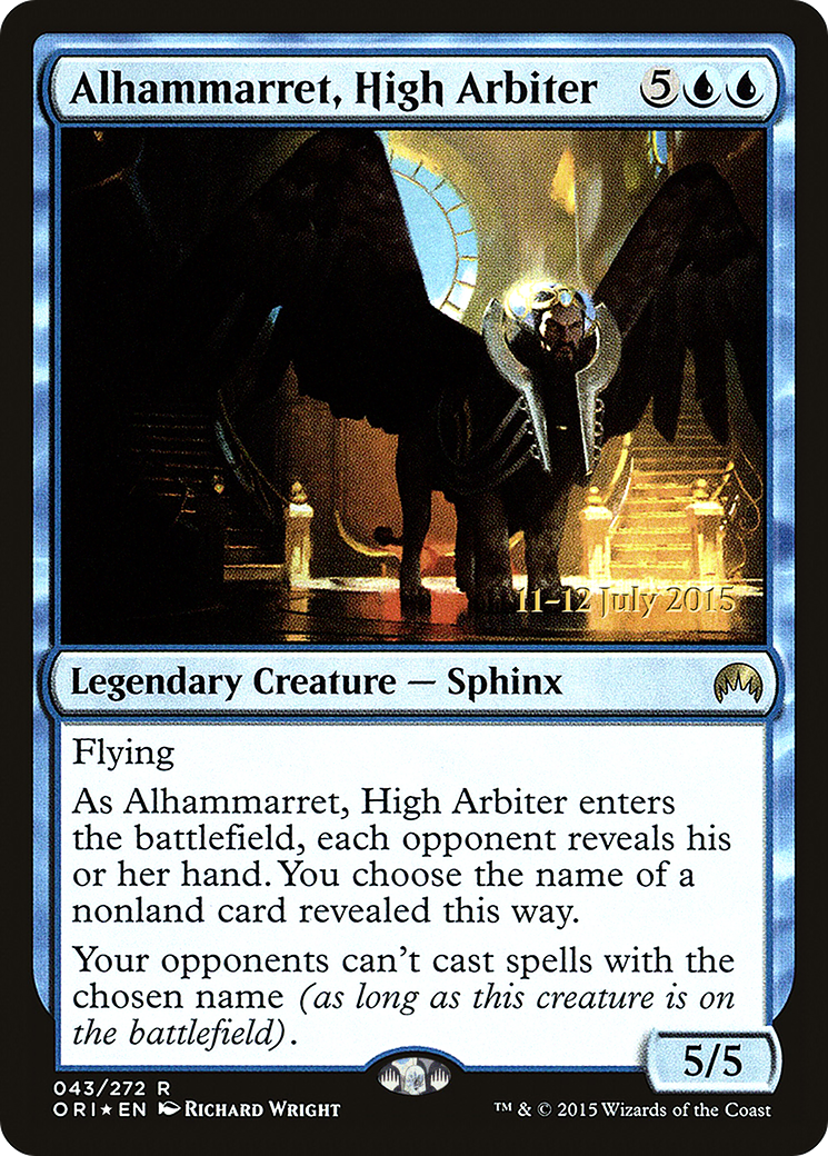 Alhammarret, High Arbiter (PRE-043) - Magic Origins Promos Foil