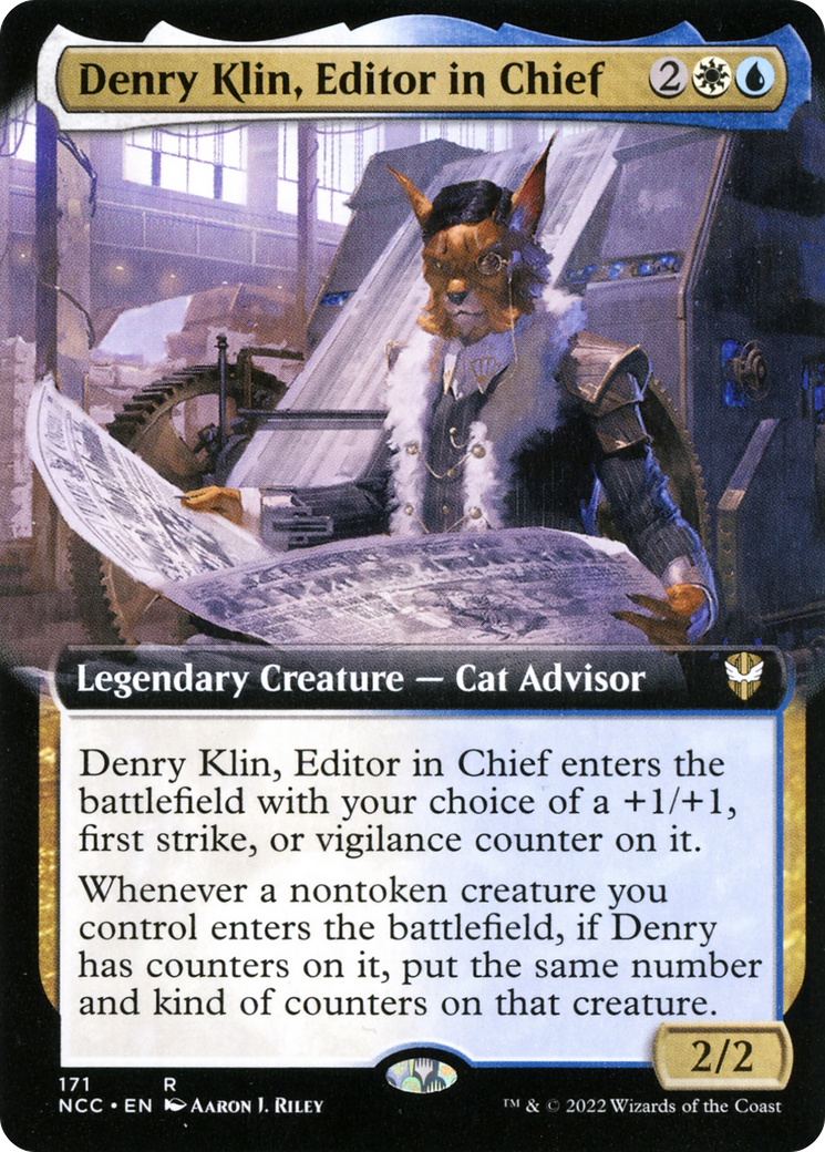 Denry Klin, Editor in Chief (Extended Art) (NCC-171) - New Capenna Commander: (Extended Art)
