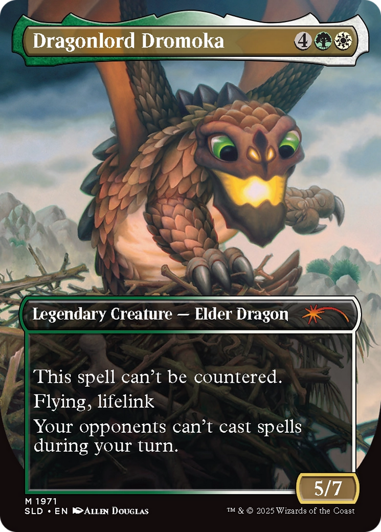 Dragonlord Dromoka (SLD-1971) - Secret Lair Drop (Borderless) Foil