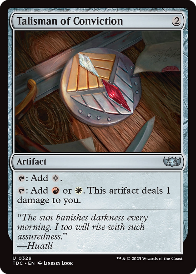Talisman of Conviction [Tarkir: Dragonstorm Commander] | The CG Realm