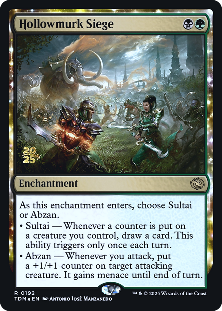 Hollowmurk Siege (PRE-192S) - Prerelease Cards: (enchantment) Foil