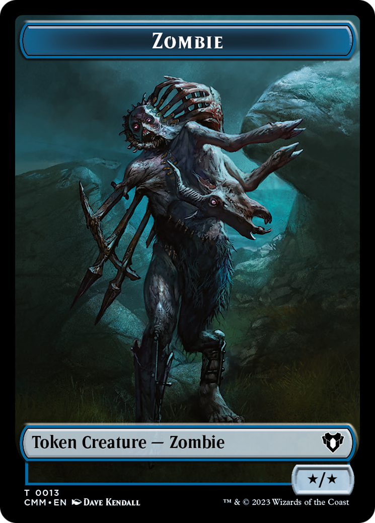 Zombie Token (13) [Commander Masters Tokens] | The CG Realm