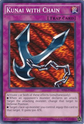Kunai with Chain (BP03-EN210) - Battle Pack 3: Monster League 1st Edition