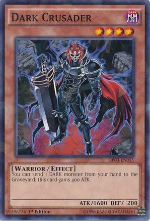 Dark Crusader (Shatterfoil) (BP03-EN035) - Battle Pack 3: Monster League 1st Edition