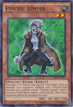 Psychic Jumper (Shatterfoil) (BP03-EN051) - Battle Pack 3: Monster League 1st Edition
