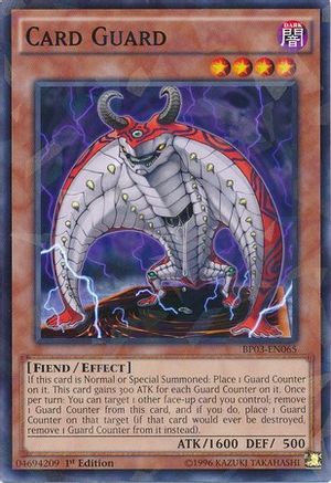 Card Guard (Shatterfoil) (BP03-EN065) - Battle Pack 3: Monster League 1st Edition