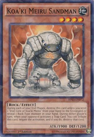 Koa'ki Meiru Sandman (Shatterfoil) (BP03-EN072) - Battle Pack 3: Monster League 1st Edition