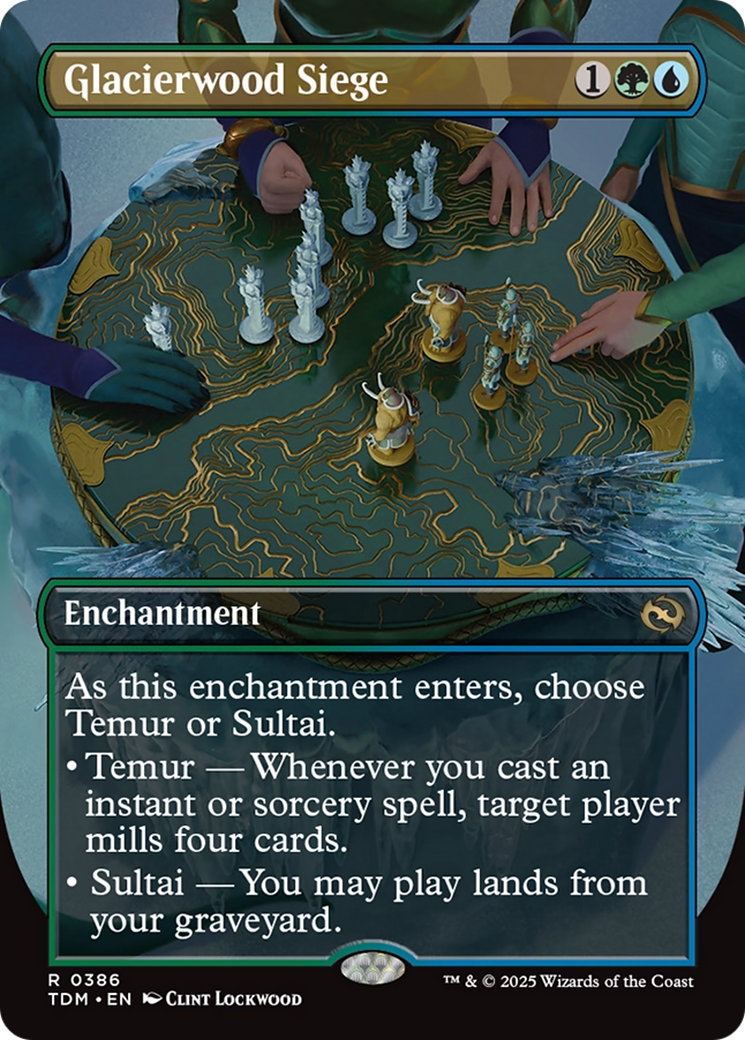 Glacierwood Siege (Borderless) [Tarkir: Dragonstorm] | The CG Realm