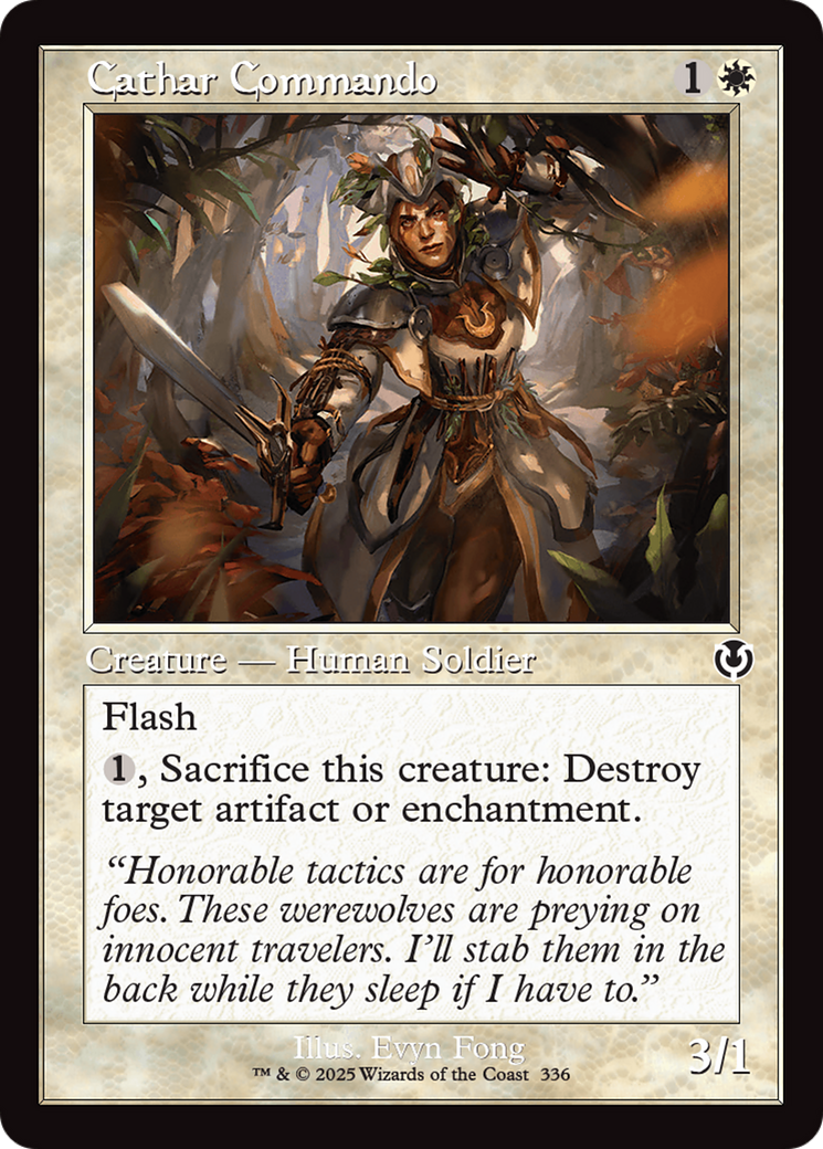 Cathar Commando (Retro Frame) [Innistrad Remastered] | The CG Realm