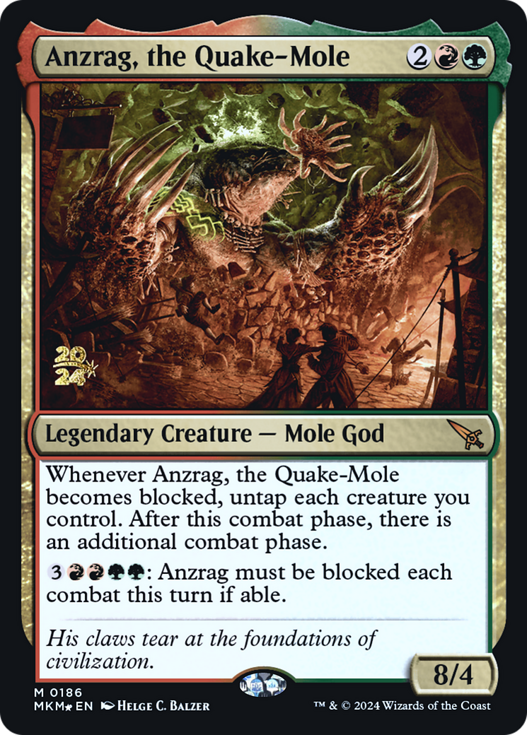 Anzrag, the Quake-Mole [Murders at Karlov Manor Prerelease Promos] | The CG Realm