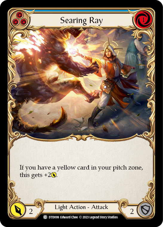 Searing Ray (Blue) [DTD099] (Dusk Till Dawn)  Rainbow Foil | The CG Realm
