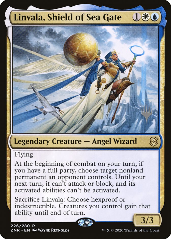 Linvala, Shield of Sea Gate (Promo Pack) [Zendikar Rising Promos] | The CG Realm