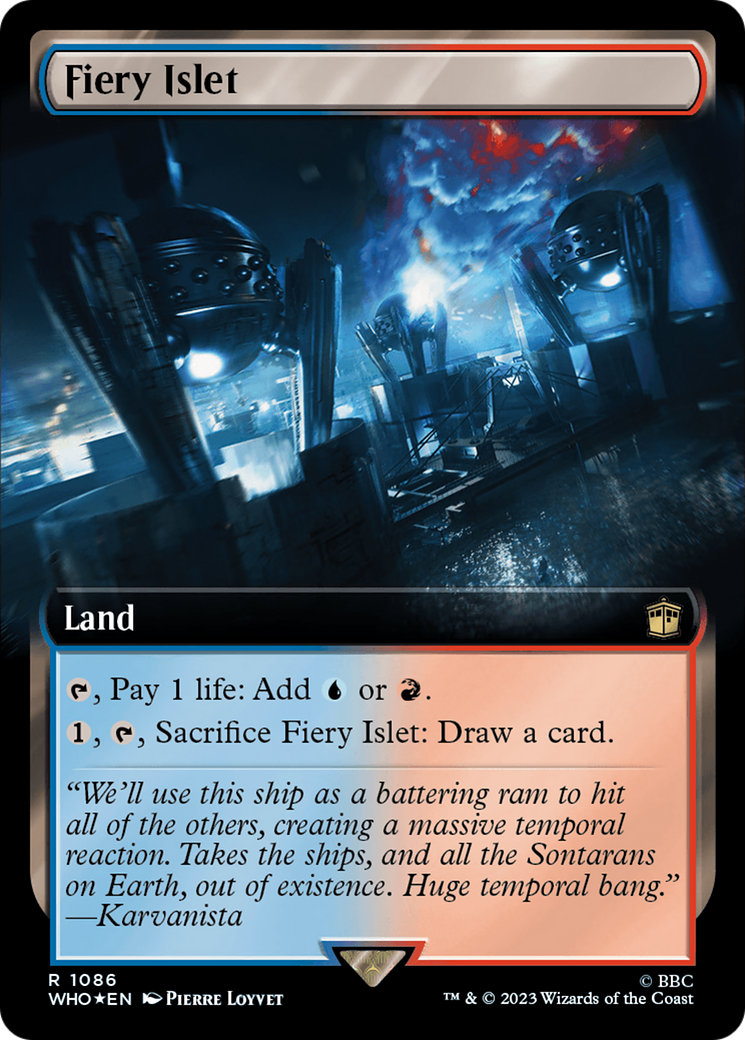 Fiery Islet (Extended Art) (Surge Foil) [Doctor Who] | The CG Realm