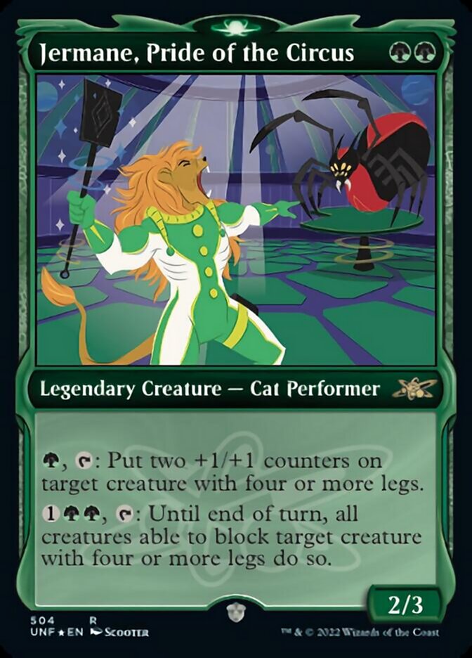 Jermane, Pride of the Circus (Showcase) (Galaxy Foil) [Unfinity] | The CG Realm