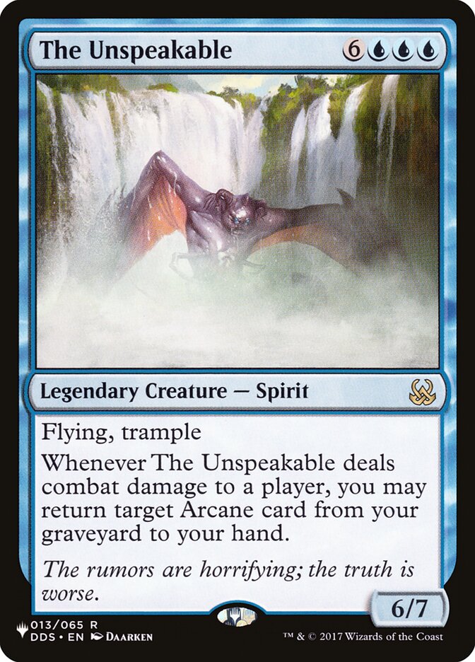 The Unspeakable [The List] | The CG Realm