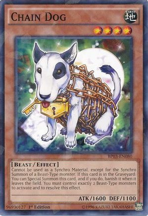 Chain Dog (Shatterfoil) (BP03-EN080) - Battle Pack 3: Monster League 1st Edition