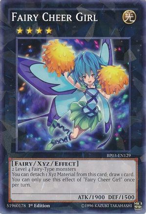 Fairy Cheer Girl (Shatterfoil) (BP03-EN129) - Battle Pack 3: Monster League 1st Edition