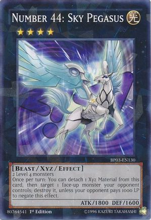 Number 44: Sky Pegasus (Shatterfoil) (BP03-EN130) - Battle Pack 3: Monster League 1st Edition