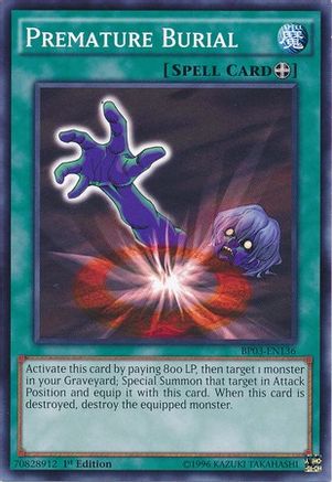 Premature Burial (BP03-EN136) - Battle Pack 3: Monster League 1st Edition