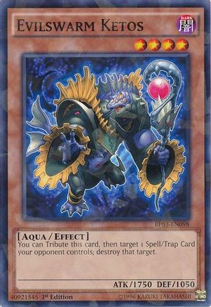 Evilswarm Ketos (Shatterfoil) (BP03-EN098) - Battle Pack 3: Monster League 1st Edition