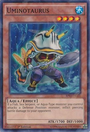 Uminotaurus (Shatterfoil) (BP03-EN101) - Battle Pack 3: Monster League 1st Edition